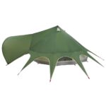 vidaXL Teepee stan pre 7 osôb Zelená a šedá 600 x 600 x 347 cm – Obrázok 7