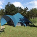 vidaXL Teepee stan so strechou Modrá a šedá 600 x 600 x 347 cm