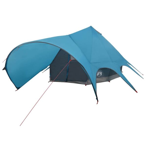 vidaXL Teepee stan so strechou Modrá a šedá 600 x 600 x 347 cm – Obrázok 4
