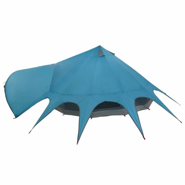 vidaXL Teepee stan so strechou Modrá a šedá 600 x 600 x 347 cm – Obrázok 7