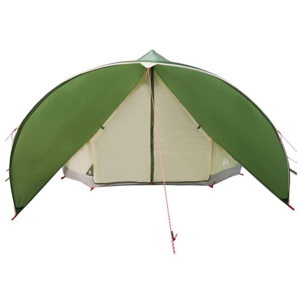vidaXL Teepee stan pre 9 osôb Zelená a šedá 502 x 502 x 297 cm – Obrázok 5