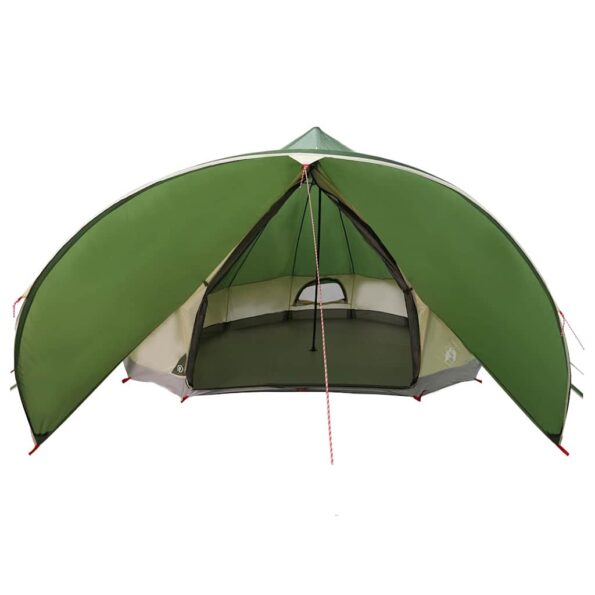 vidaXL Teepee stan pre 9 osôb Zelená a šedá 502 x 502 x 297 cm – Obrázok 6