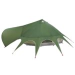 vidaXL Teepee stan pre 9 osôb Zelená a šedá 502 x 502 x 297 cm – Obrázok 7