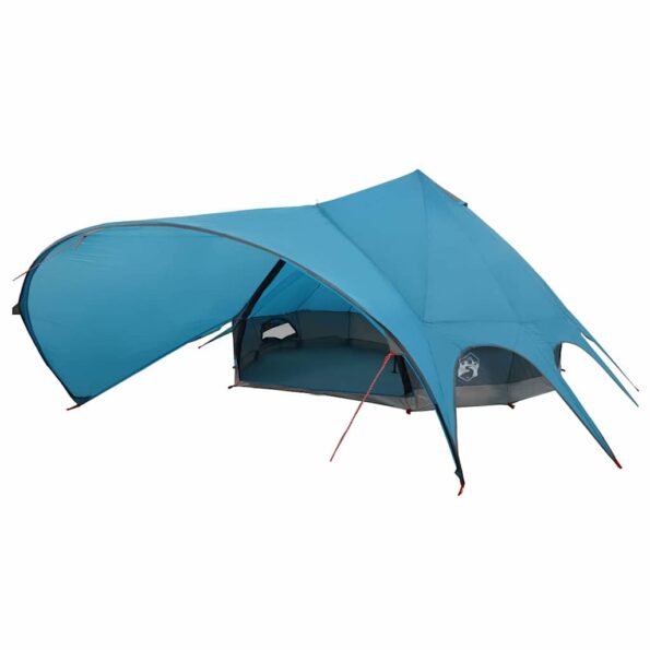 vidaXL Teepee stan pre 9 osôb Modrá a šedá 502 x 502 x 297 cm – Obrázok 2