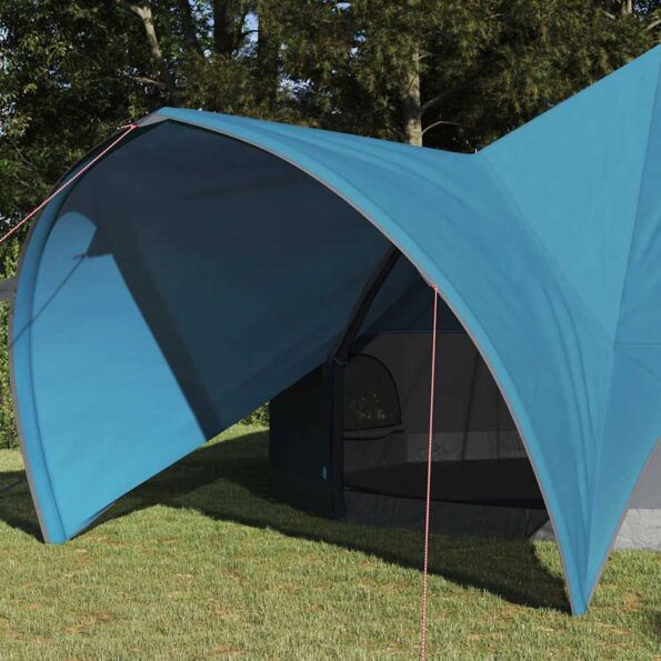 vidaXL Teepee stan pre 9 osôb Modrá a šedá 502 x 502 x 297 cm – Obrázok 3