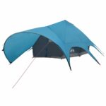 vidaXL Teepee stan pre 9 osôb Modrá a šedá 502 x 502 x 297 cm – Obrázok 4