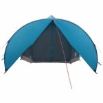 vidaXL Teepee stan pre 9 osôb Modrá a šedá 502 x 502 x 297 cm – Obrázok 5