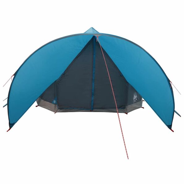 vidaXL Teepee stan pre 9 osôb Modrá a šedá 502 x 502 x 297 cm – Obrázok 5