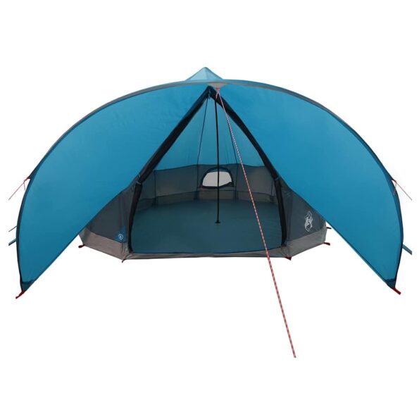 vidaXL Teepee stan pre 9 osôb Modrá a šedá 502 x 502 x 297 cm – Obrázok 6