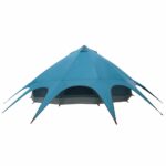 vidaXL Teepee stan pre 9 osôb Modrá a šedá 502 x 502 x 297 cm – Obrázok 8