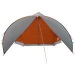 vidaXL Teepee stan pre 9 osôb Šedá a oranžová 502 x 502 x 297 cm – Obrázok 5