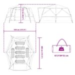 vidaXL Stan chata so strechou s úložiskom Zelená 400 x 350 x 212 cm – Obrázok 13