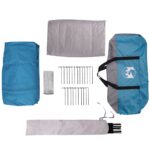 vidaXL Stan pre 3 osoby so strechou Modrá a šedá 320 x 320 x 203 cm – Obrázok 11
