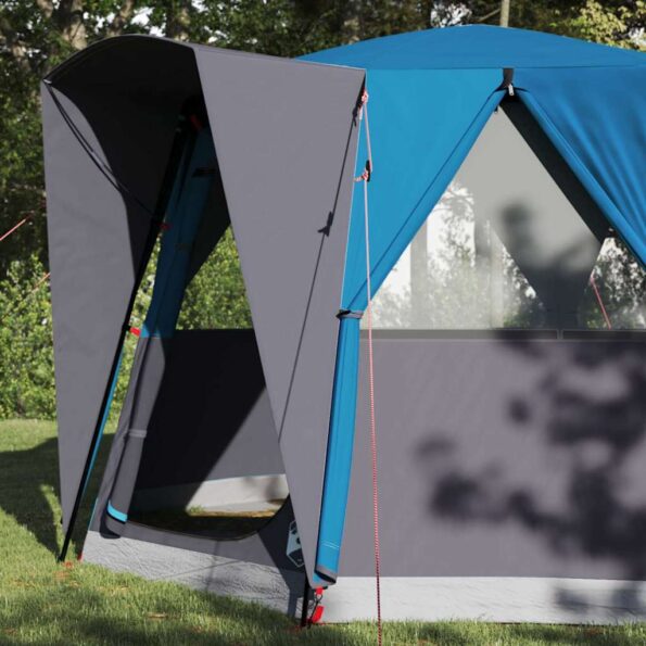 vidaXL Stan pre 3 osoby so strechou Modrá a šedá 320 x 320 x 203 cm – Obrázok 3