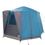 vidaXL Stan pre 3 osoby so strechou Modrá a šedá 320 x 320 x 203 cm – Obrázok 4