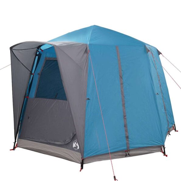 vidaXL Stan pre 3 osoby so strechou Modrá a šedá 320 x 320 x 203 cm – Obrázok 4