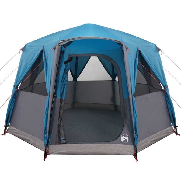 vidaXL Stan pre 3 osoby so strechou Modrá a šedá 320 x 320 x 203 cm – Obrázok 5