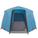 vidaXL Stan pre 3 osoby so strechou Modrá a šedá 320 x 320 x 203 cm – Obrázok 6