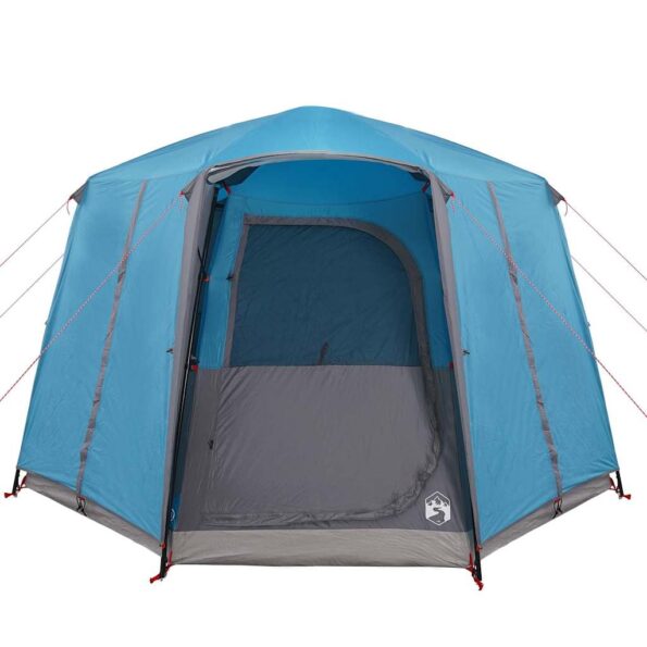 vidaXL Stan pre 3 osoby so strechou Modrá a šedá 320 x 320 x 203 cm – Obrázok 6
