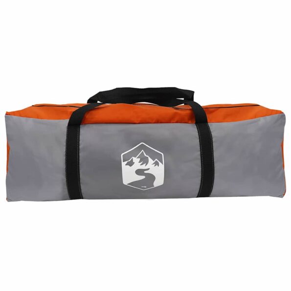 vidaXL Stan pre 3 osoby so strechou Šedá a oranžová 320 x 320 x 203 cm – Obrázok 10