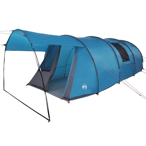 vidaXL Tunelový stan pre 4 osoby Modrá a šedá 740 x 370 x 220 cm – Obrázok 2