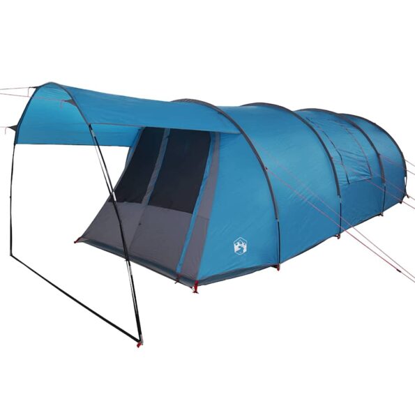 vidaXL Tunelový stan pre 4 osoby Modrá a šedá 740 x 370 x 220 cm – Obrázok 4