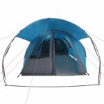 vidaXL Tunelový stan pre 4 osoby Modrá a šedá 740 x 370 x 220 cm – Obrázok 5