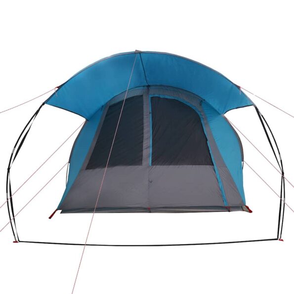 vidaXL Tunelový stan pre 4 osoby Modrá a šedá 740 x 370 x 220 cm – Obrázok 6