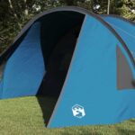 vidaXL Tunelový stan pre 5 osôb Modrá a šedá 805 x 405 x 211 cm – Obrázok 3