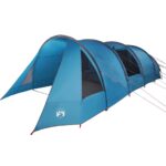 vidaXL Stan pre 6 osôb so strechou Modrá a šedá 890 x 470 x 220 cm – Obrázok 2
