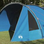 vidaXL Stan pre 6 osôb so strechou Modrá a šedá 890 x 470 x 220 cm – Obrázok 3