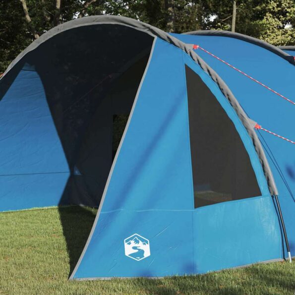 vidaXL Stan pre 6 osôb so strechou Modrá a šedá 890 x 470 x 220 cm – Obrázok 3