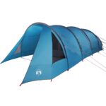 vidaXL Stan pre 6 osôb so strechou Modrá a šedá 890 x 470 x 220 cm – Obrázok 4