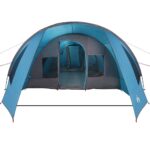 vidaXL Stan pre 6 osôb so strechou Modrá a šedá 890 x 470 x 220 cm – Obrázok 5