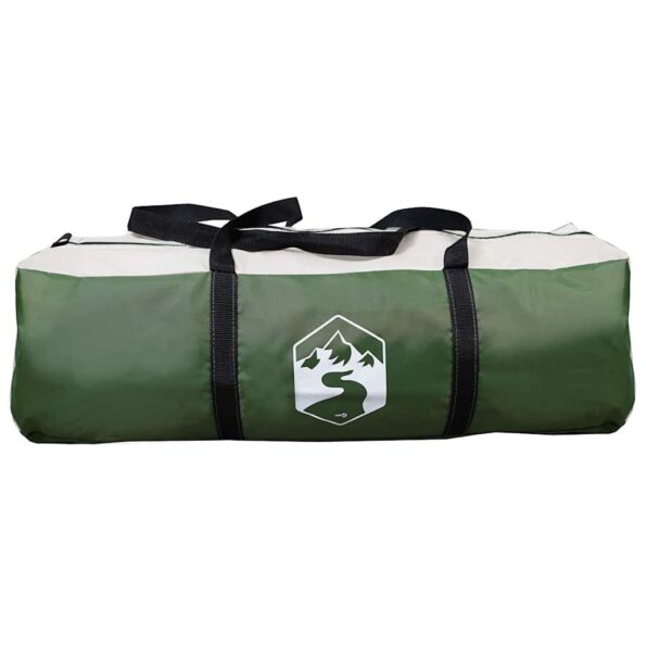 vidaXL Stan pre 6 osôb so strechou Zelená a biela 700 x 590 x 215 cm – Obrázok 10