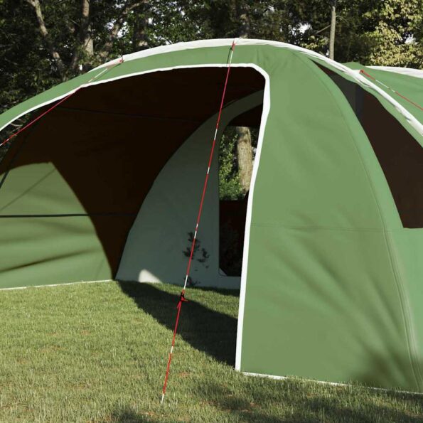 vidaXL Stan pre 6 osôb so strechou Zelená a biela 700 x 590 x 215 cm – Obrázok 3