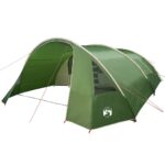 vidaXL Stan pre 6 osôb so strechou Zelená a biela 700 x 590 x 215 cm – Obrázok 4