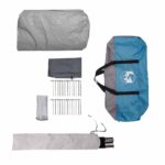 vidaXL Stan pre 6 osôb so strechou Modrá a šedá 700 x 590 x 215 cm – Obrázok 11
