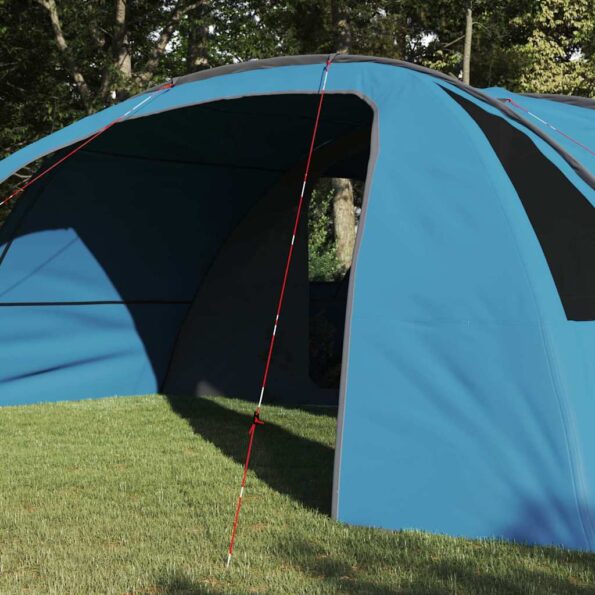 vidaXL Stan pre 6 osôb so strechou Modrá a šedá 700 x 590 x 215 cm – Obrázok 3