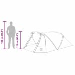 vidaXL Tunelový stan pre 3 osoby Modrá a šedá 328 x 228 x 115 cm – Obrázok 13