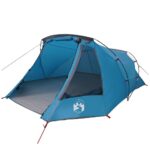 vidaXL Tunelový stan pre 3 osoby Modrá a šedá 328 x 228 x 115 cm – Obrázok 2