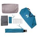 vidaXL Tunelový stan pre 4 osoby Modrá a šedá 318 x 275 x 140 cm – Obrázok 11