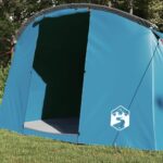 vidaXL Tunelový stan pre 4 osoby Modrá a šedá 318 x 275 x 140 cm – Obrázok 3