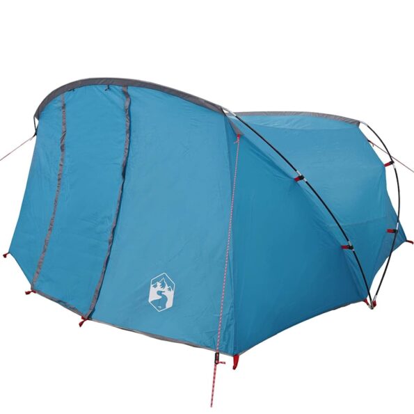 vidaXL Tunelový stan pre 4 osoby Modrá a šedá 318 x 275 x 140 cm – Obrázok 4