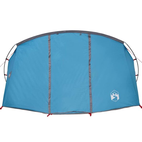 vidaXL Tunelový stan pre 4 osoby Modrá a šedá 318 x 275 x 140 cm – Obrázok 6