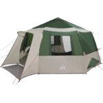 vidaXL Stan pre 12 osôb so strechou Zelená a šedá 500 x 500 x 294 cm – Obrázok 2