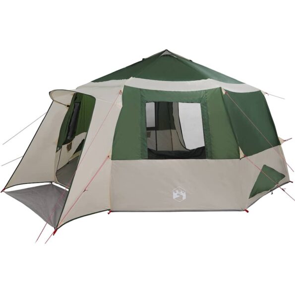 vidaXL Stan pre 12 osôb so strechou Zelená a šedá 500 x 500 x 294 cm – Obrázok 2