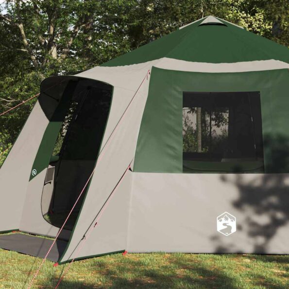 vidaXL Stan pre 12 osôb so strechou Zelená a šedá 500 x 500 x 294 cm – Obrázok 3