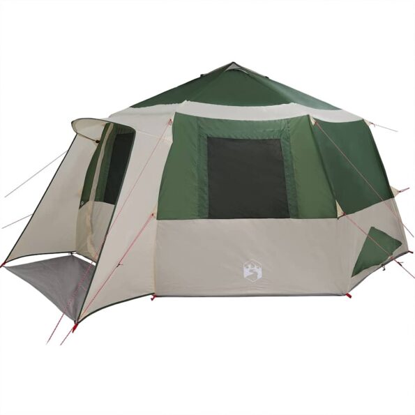 vidaXL Stan pre 12 osôb so strechou Zelená a šedá 500 x 500 x 294 cm – Obrázok 4