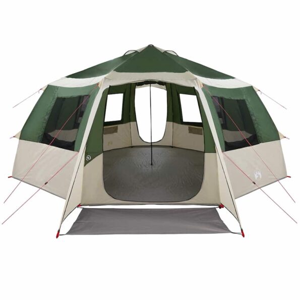 vidaXL Stan pre 12 osôb so strechou Zelená a šedá 500 x 500 x 294 cm – Obrázok 5